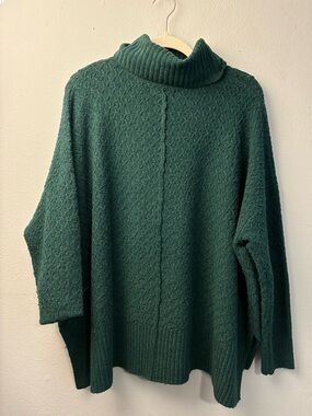 Able Forest Green Cowl Neck Sweater